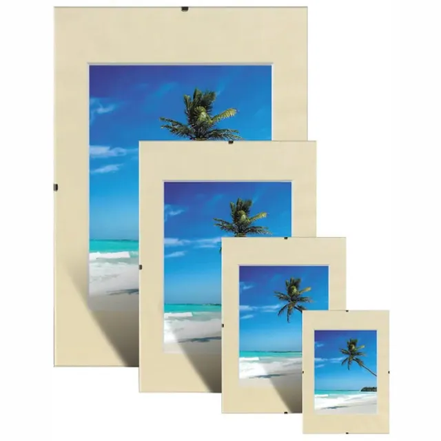 Niceday Wandmontage Clip Frame 978924 A2 400 x 500 mm transparant 2 stuks Bruin