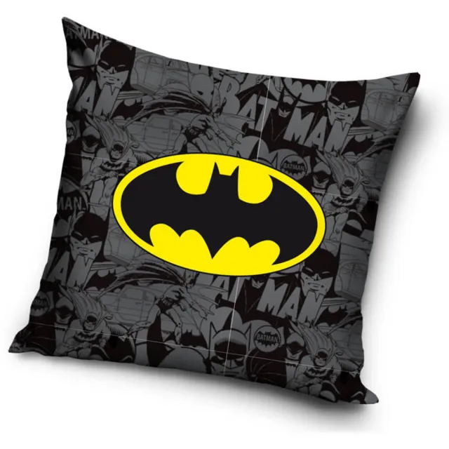 Batman Sierkussen Batman- Logo- zwart-Geel- 40x40cm- polyester