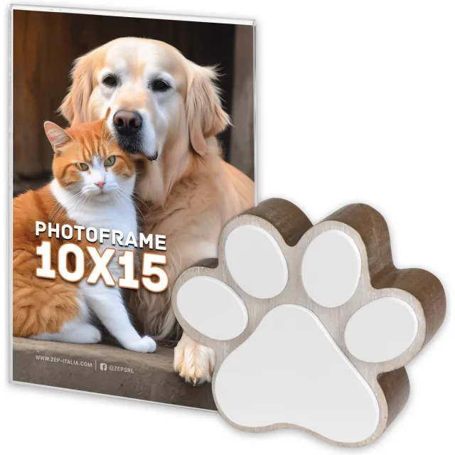 Zep Houten Fotolijst Orma Bruin voor kat of hond, foto formaat 10x15 - ZX9946