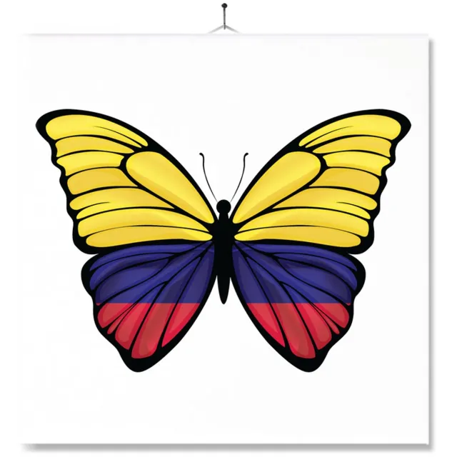 MC Living Tegel Met Opdruk | Vlinder | Vlag | Colombia Multi-Color