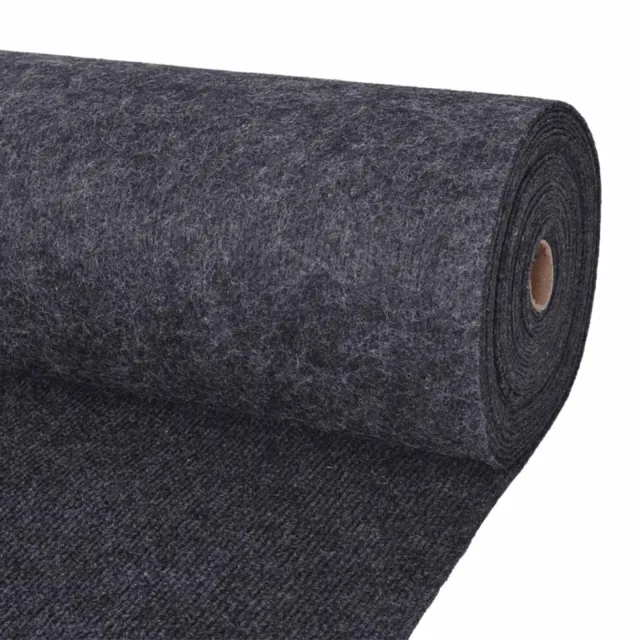 vidaXL Tapijt Antracietkleurig 1,2 x 20 m Polyester Anthraciet