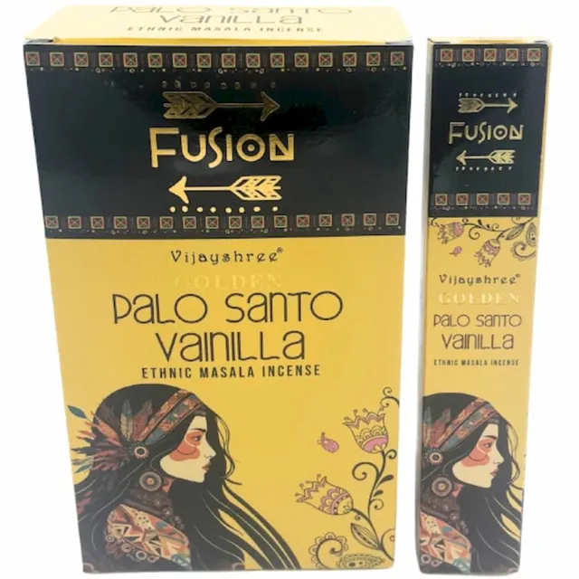 BERK Gouden Palo Santo en Vanille Wierookstaafjes Zwart