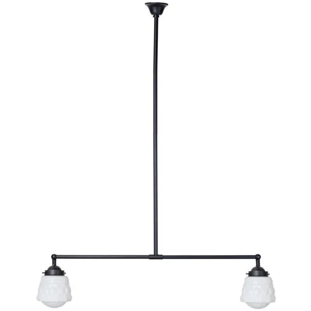 Coloured by Art Moonlight T-lamp 2 lichts Weimar - Art Deco Trade Zwart