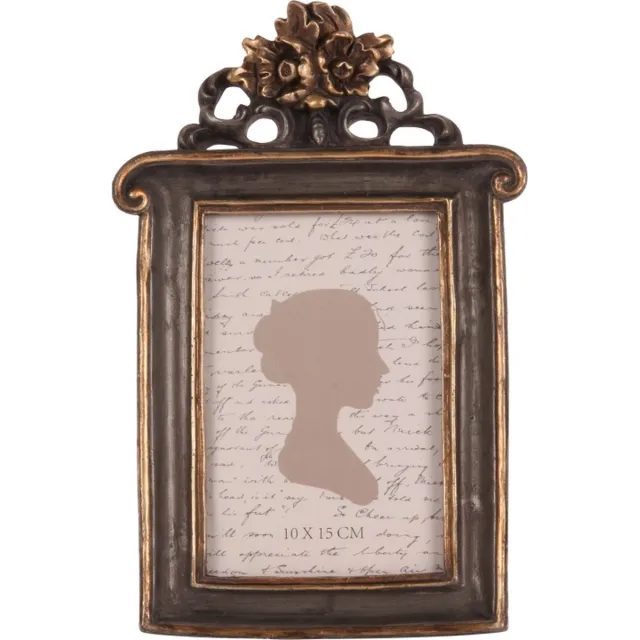 Baroque Fotolijst - Fotolijst resin 10x15cm - 25x16x1 - Polyresin Black