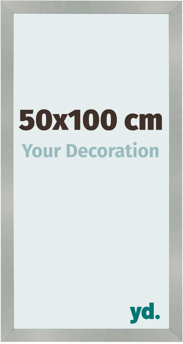 yd. Your Decoration - Fotolijst 50x100 cm - MDF - Aluminium Geborsteld - Bologna