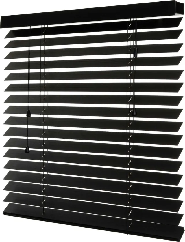 Dutchblinds Bamboe Jaloezieën - 50mm - Zwart - 50 x 250 cm - Breedtematen van 40 t/m 300 cm
