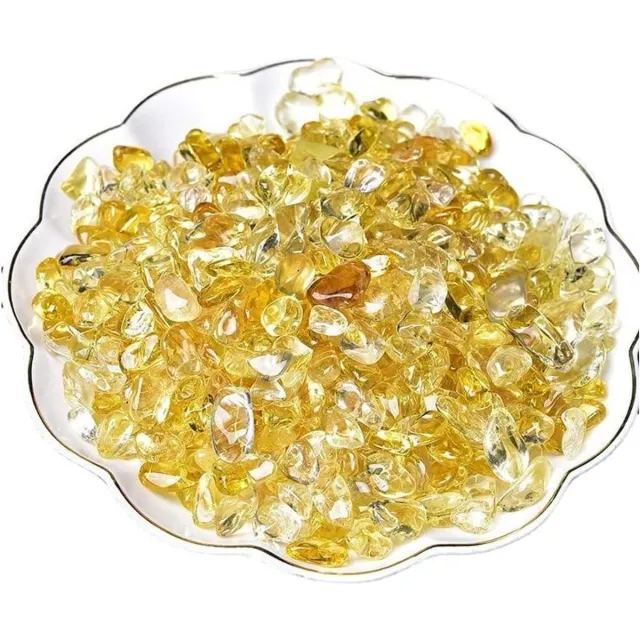 JGS Premium - Natuurlijke Citrien Kristal Stone Chips 7-9mm - Healing Crystal Reiki Sieraden & Woondecoratie Any