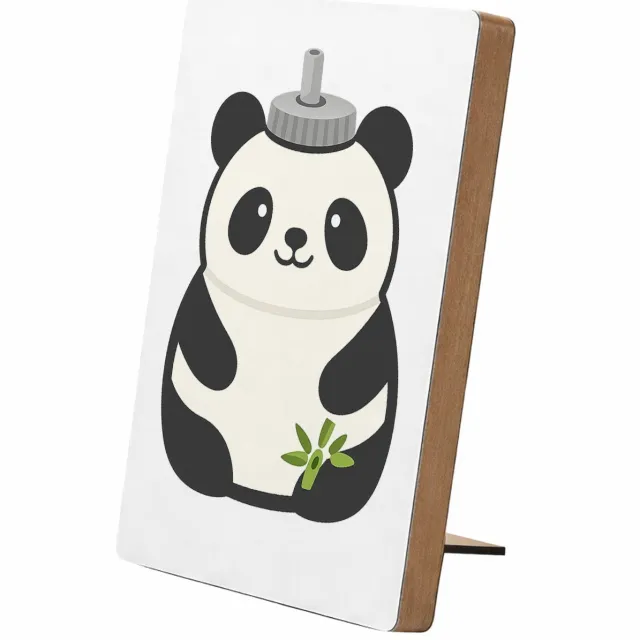 Mr Cadeautjes Glasframe/MDF 12,7 x 17,8 - design Een vrolijke dier-bidon met dezelfde speelse productpersoonl | cadeau Wit