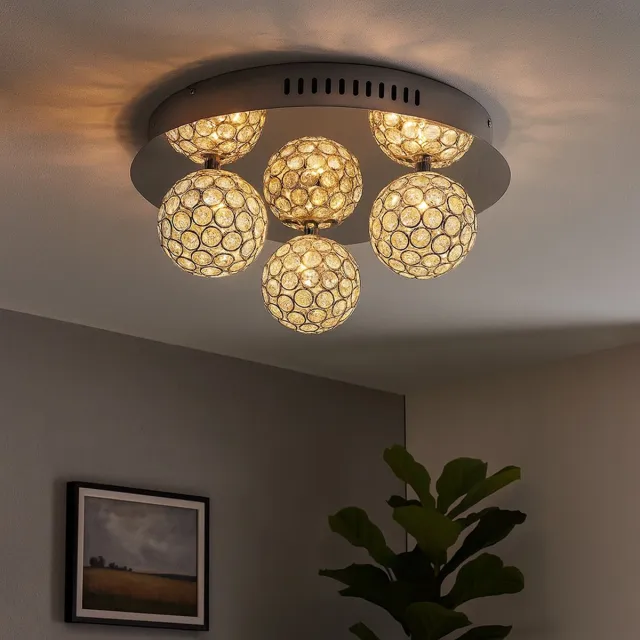 ESTO Plafondlamp Kamerlamp 3-kleuren RGB LED Cara 88096-3 zilver