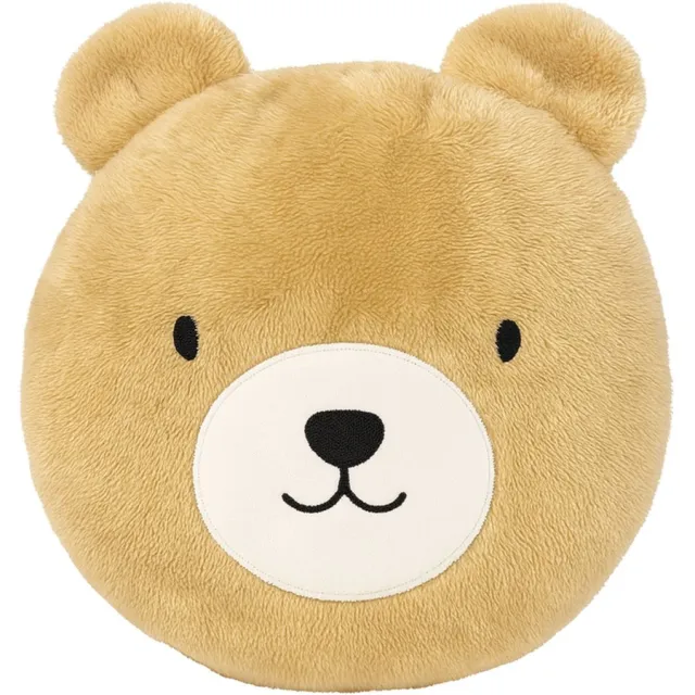 Textino BEREND - sierkussen Ø30 cm - rond - beer - Brown Rice - bruin Lichtbeige