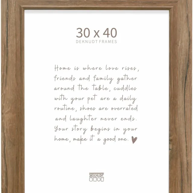 Deknudt Frames fotolijst S48SH4 - bruine houttint - breed - 30x40 cm donkerbruin,generfd