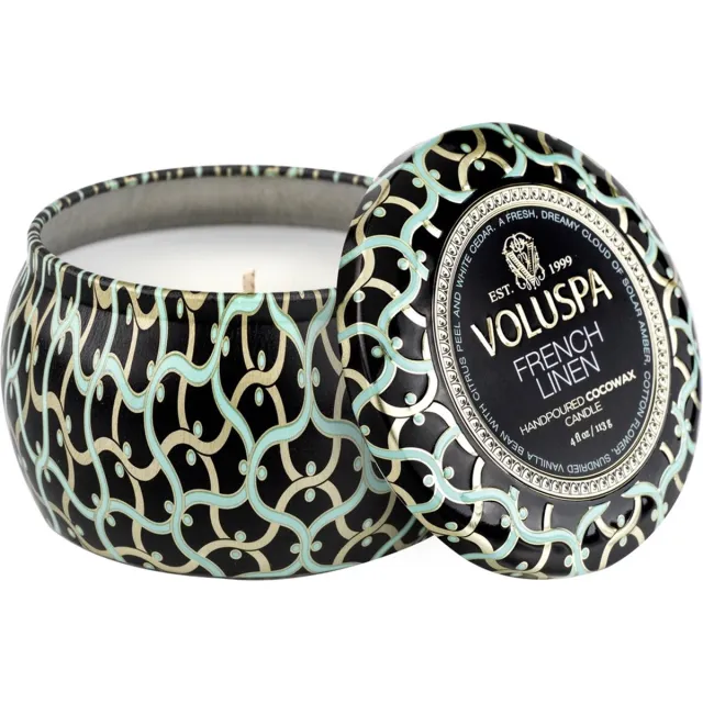 Voluspa Geurkaars Maison Noir French Linen Mini Tin Candle 113gr Multi