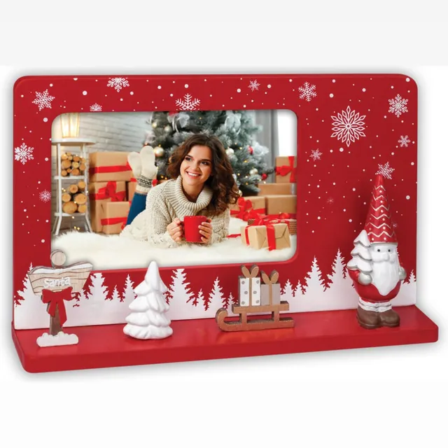 Zep Hout Kerst Fotolijst Pepper voor foto formaat 10x15 - LS9964 Rood