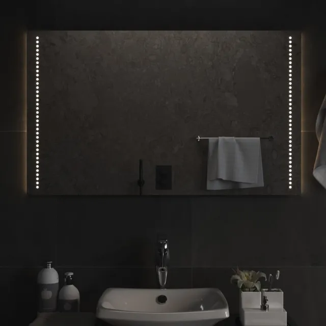 vidaXL Badkamerspiegel LED 60x100 cm Transparent