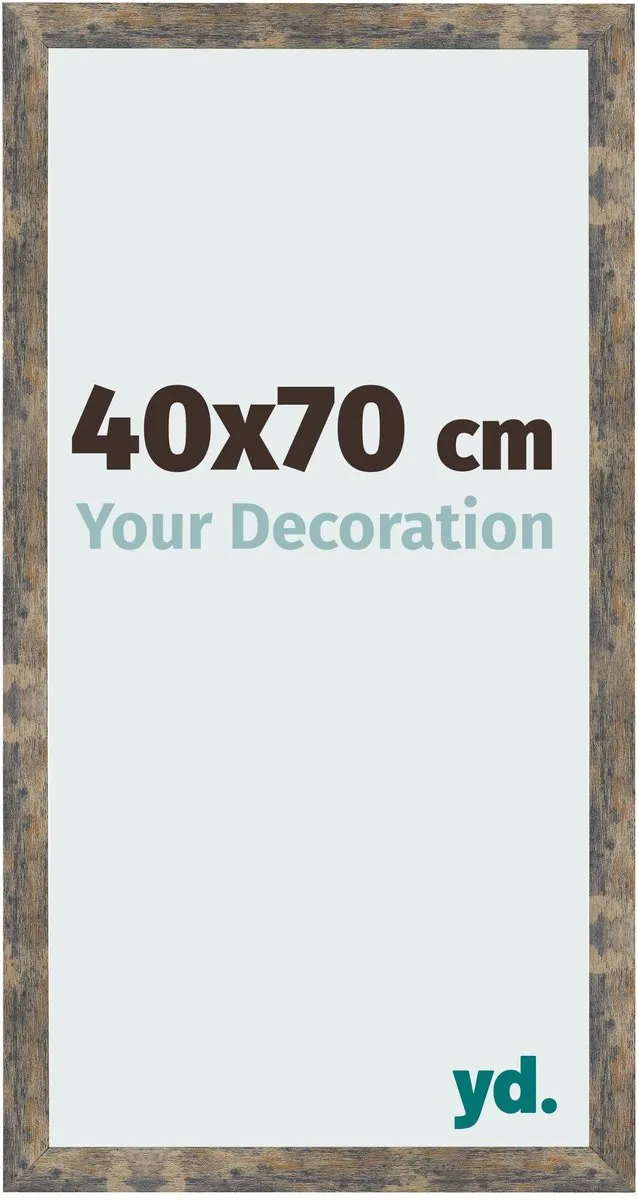 yd. Your Decoration - Fotolijst 40x70 cm - MDF - Blauw Goud Gemeleerd - Bologna
