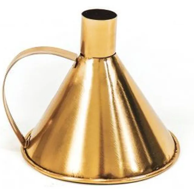 Housevitamin Trechter Kandelaar - Goud -10x10x9cm - Housevitamin® nb
