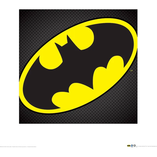 Batman Pyramid Poster - Dc Comics Batman Symbol - 40 X 40 Cm - Multicolor Multi color