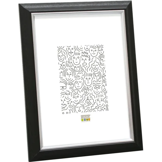 Deknudt Frames fotolijst S42JH2 - zwart met biesje - foto 20x25 cm