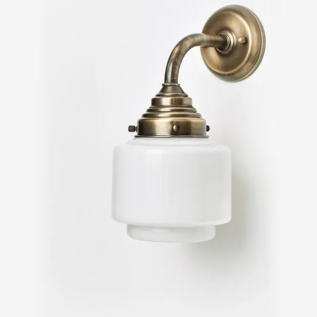 Coloured by Art Wandlamp Getrapte Cilinder Small Curve Brons - Art Deco Trade