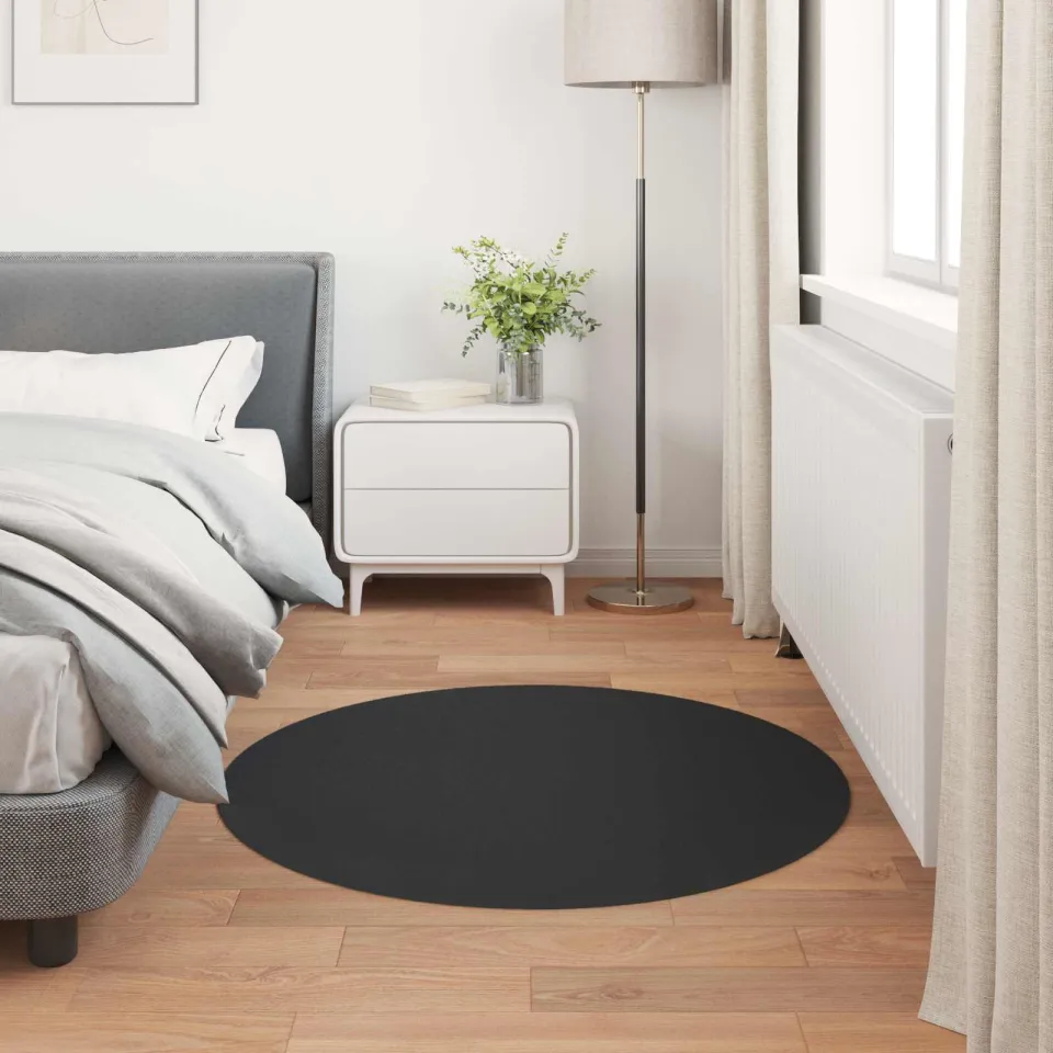 vidaXL Antislip vloerkleed van imitatie konijnenbont OLITE Zwart, foto 4