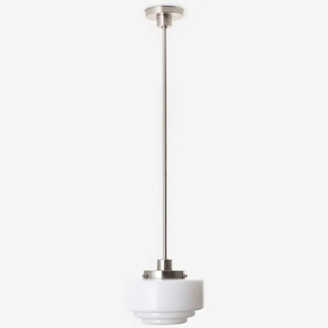 Coloured by Art Hanglamp Getrapt Ø 20 20's Matnikkel - Art Deco Trade