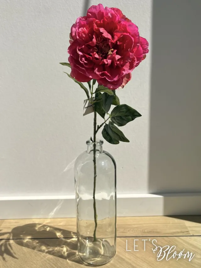 Dutch Dreams Flowers Let's Bloøm | Pioenroos | Zijden Pioenroos | Kunst Pioenroos | roze | Moederdag | Kunst bloem | Zijden bloem | Kunsttak | Voorjaar | Volumekorting