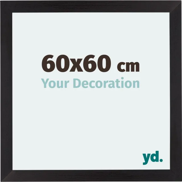 yd. Your Decoration - Fotolijst 60x60 cm - MDF - Zwart Houtnerf - Mura