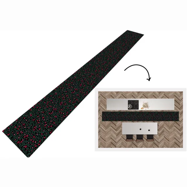 KitchenYeah Keukenloper - Keukenmat - Bloemen - Tuin - Patronen - 480x60 cm - Keuken vloerkleed Multicolor