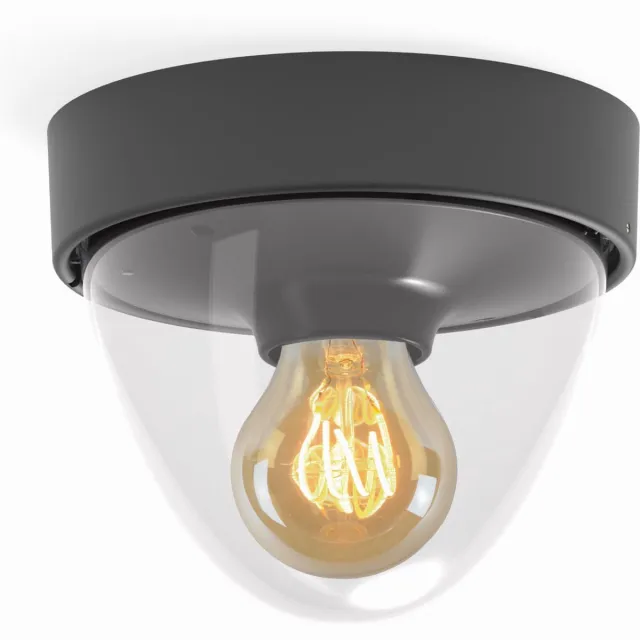 Nowodvorski Buitenlamp Nook Ø 18 cm zwart