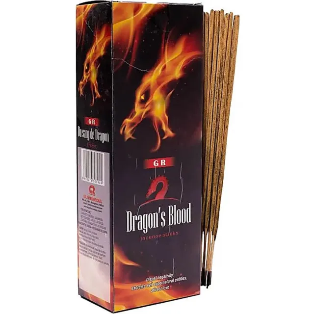Yogi & Yogini Wierook Dragon Blood (drakenbloed) hexagram pak zwart/bruin