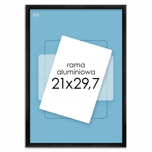 Nice Wall Zwarte Aluminium Posterlijst A4 (21x29,7 cm) - Mat & Stijlvol