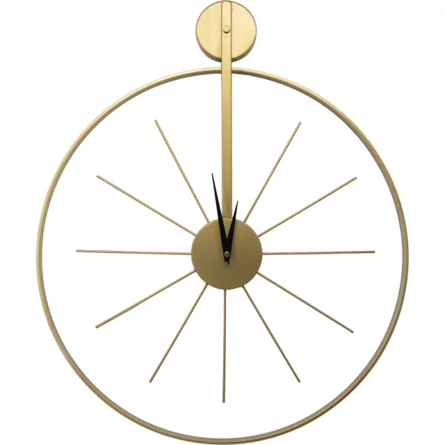 Art for the Home Klok Luxe Ronde - Cijferloos - 55x65cm - Goud