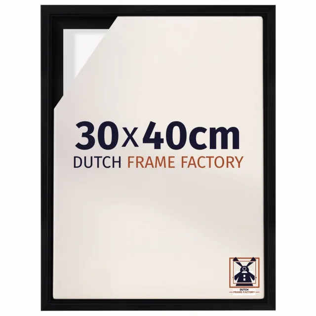Dutch Frame Factory Baklijst 30x40 cm - Zwart Mat - Geschikt voor Canvasdoek - MDF Baklijst Lausanne