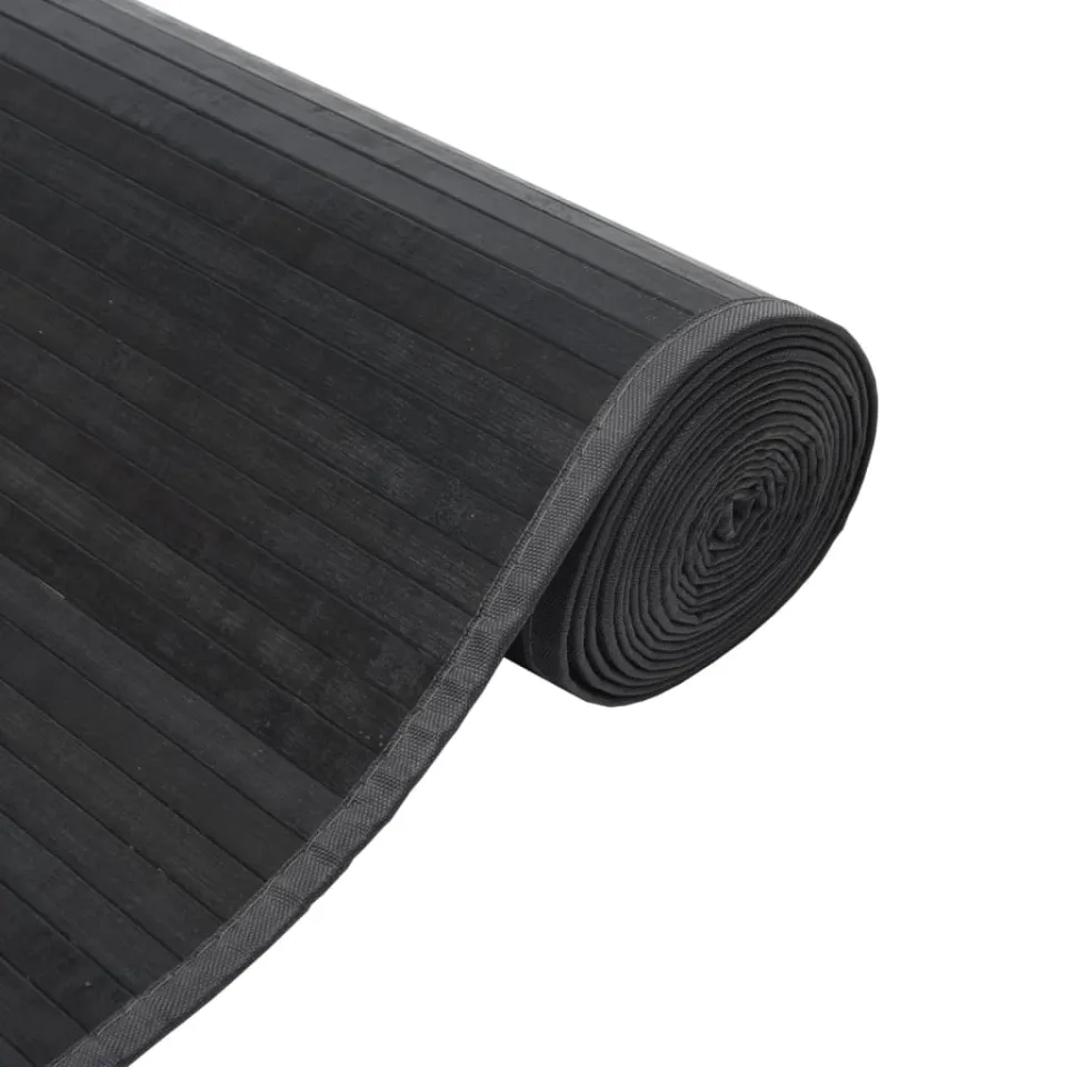 vidaXL Vloerkleed rechthoekig 70x300 cm bamboe grijs, foto 4
