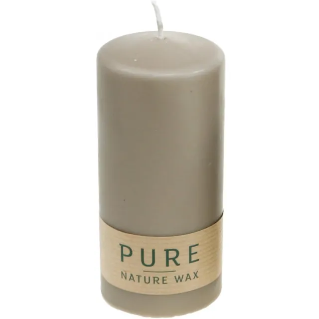Wenzel Kerzen Pure stompkaars bruin 130/60 natuurlijke waskaars duurzame stearine en