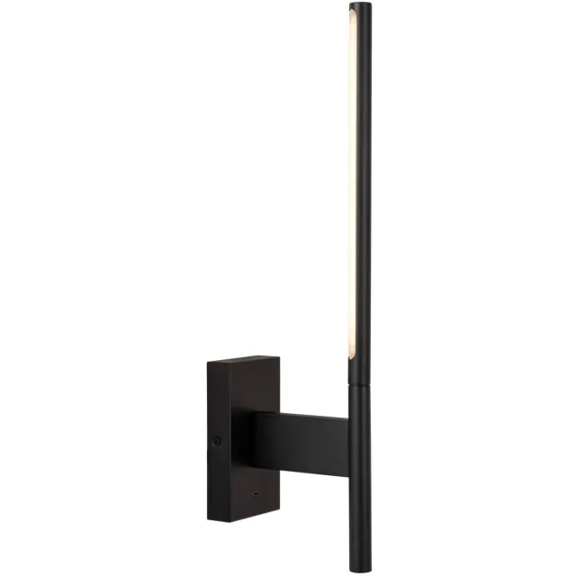 Lucide FINAN - Wandlamp - LED - 1x6W 2700K - Met USB oplaadpunt - Zwart