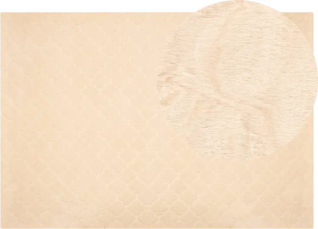 Beliani GHARO - Shaggy vloerkleed - Beige - 160 x 230 cm - Polyester