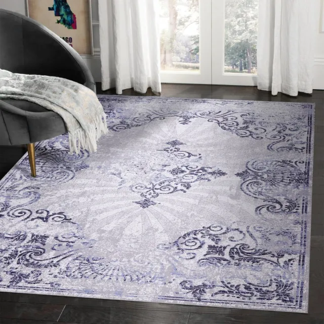 Netline Home Vloerkleed Esme - 160X230 wit-blauw