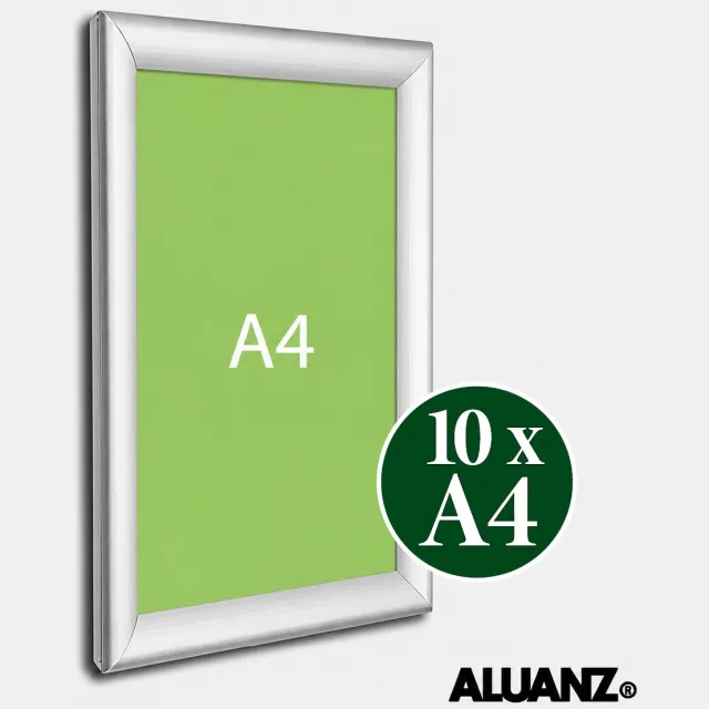 Kliklijstshop Kliklijst A4 | 10x A4 Kliklijsten Aluminium