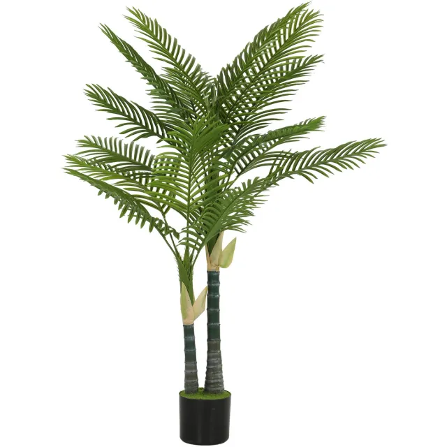 Homcom Kunstpalm 150 cm met Pot - Kunstplant - Nepplant - Decoratie voor Binnen - Groen