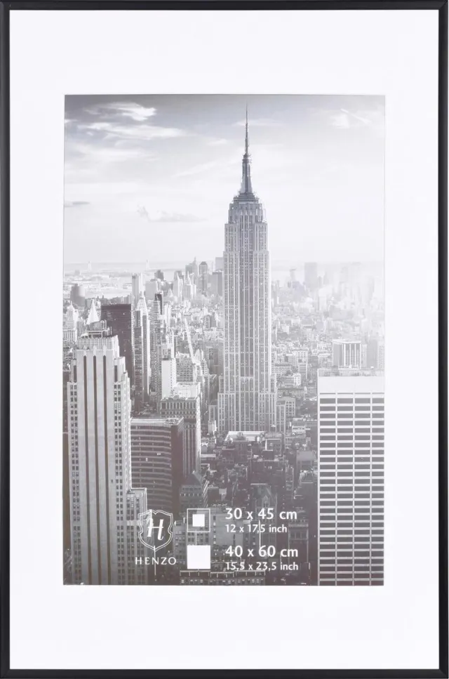 Henzo Fotolijst - Henzo - Manhattan - Fotomaat 40x60 cm - Zwart