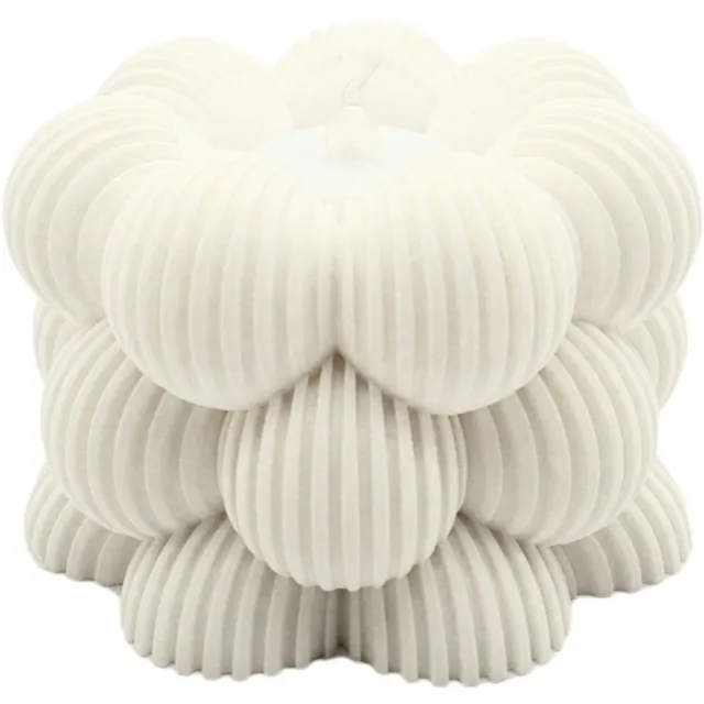 Lovora Waxinelichthouder Bubble Schuin Gestreept - Donker Groen - 3d geprint - Moderne woonaccessoire - Stijlvolle waxinelichthouder