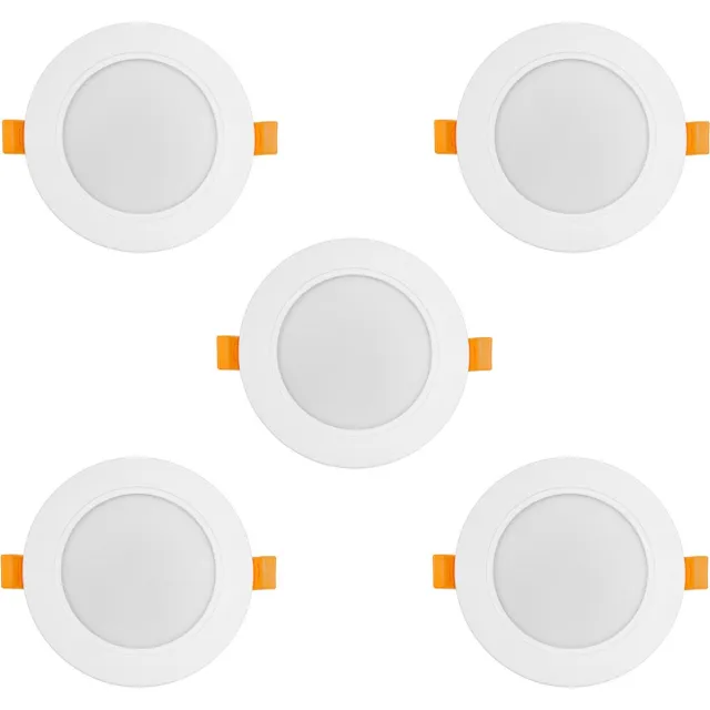 Maclean Set van 5 stuks Led-paneel - SLIM inbouw - 9W- Neutraal Wit 4000K - 120*26mm - 900lm - MCE371 R