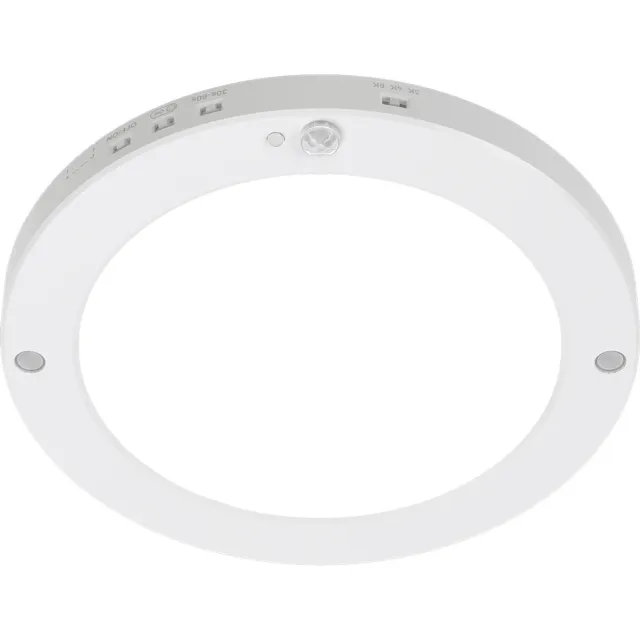 BES LED LED Plafondlamp met Bewegingssensor + Dag en Nacht Sensor - Brinton Noctis - 20W 1800lm - Helder/Koud Wit 6500K - Opbouw/Inbouw - Wit Rond