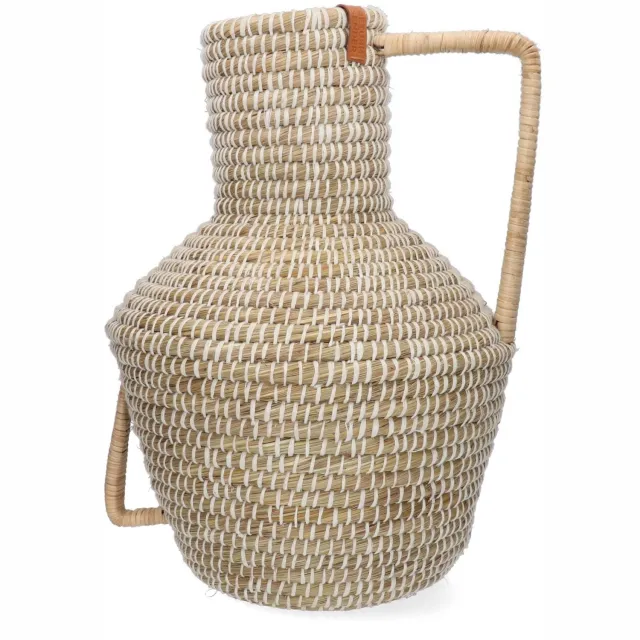 Return to Sender Vaas Kaisa Grass Alefa - Gerecycled katoen beige