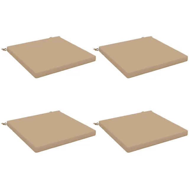 vidaXL Zitkussens - SOEST - 4 - st - 100% - Polyester - Zand - 80 - x - 80 - x - 5 - cm