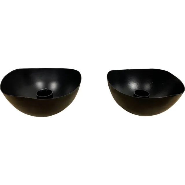 BLiving.nl B Living kaarsstandaard Vichy zwart set / 2st