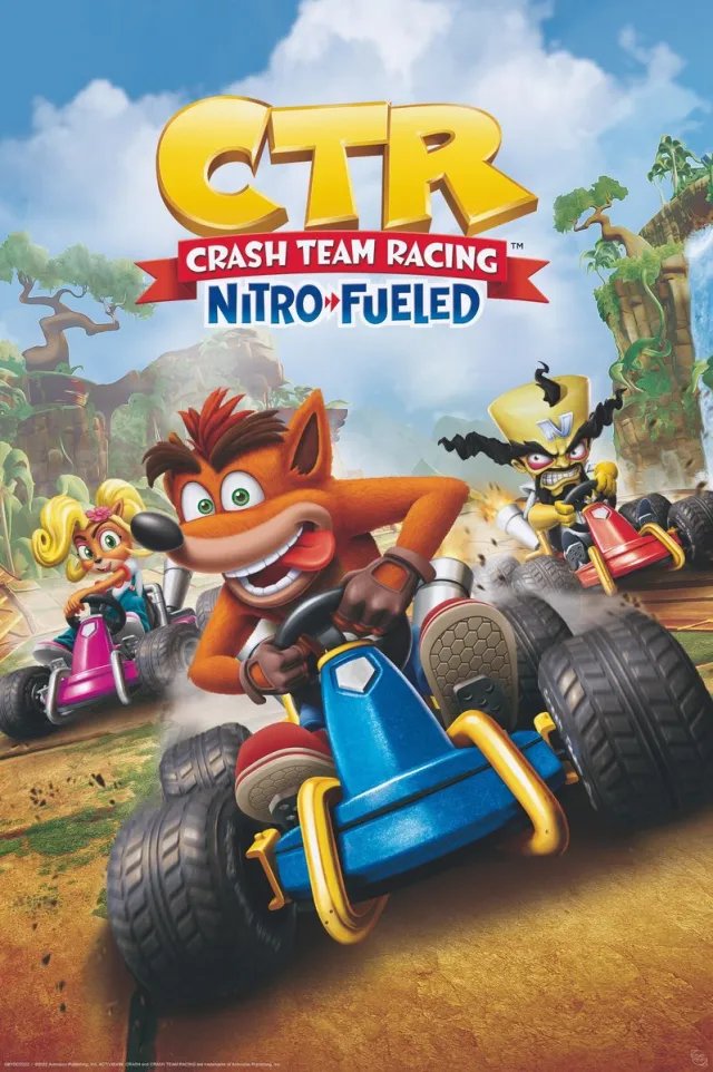 ABYSTYLE Poster Crash Team Racing Cover 61x91,5cm Divers