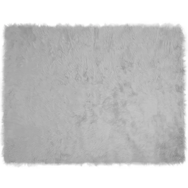 vidaXL Tapijt - van - imitatie - schapenvacht - TAFALLA - Grijs - 240 - x - 340 - cm