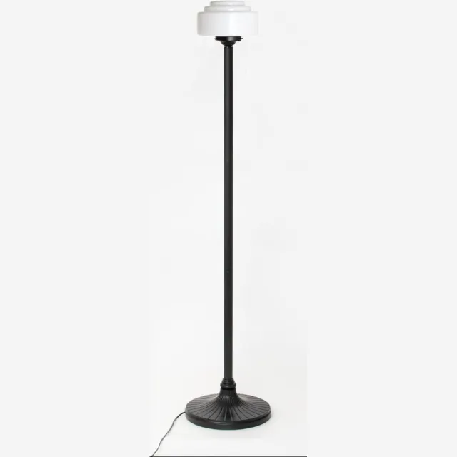 Coloured by Art Vloerlamp Getrapt Ø 20 Moonlight - Art Deco Trade Zwart